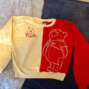 Whinne the phoo Disney crew neck, size small, red and cream. Never worn